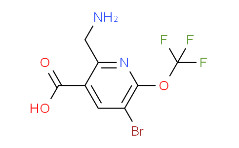 2-(Aminomethyl)-5-bromo-6-(trifluoromethoxy)pyridine-3-carboxylic acid