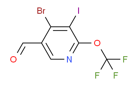 AM228844 | 1804563-85-6 | 4-Bromo-3-iodo-2-(trifluoromethoxy)pyridine-5-carboxaldehyde