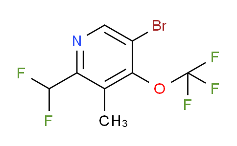 5-Bromo-2-(difluoromethyl)-3-methyl-4-(trifluoromethoxy)pyridine