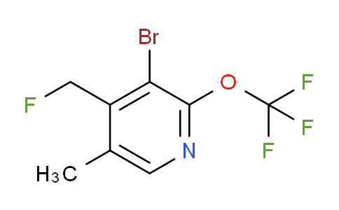 3-Bromo-4-(fluoromethyl)-5-methyl-2-(trifluoromethoxy)pyridine