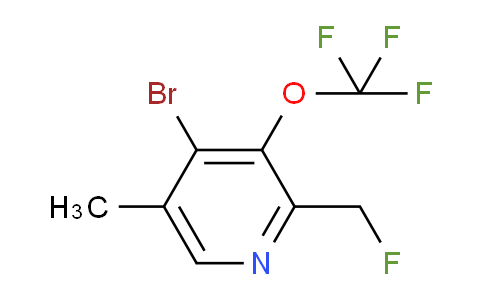 4-Bromo-2-(fluoromethyl)-5-methyl-3-(trifluoromethoxy)pyridine