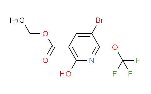 Ethyl 3-bromo-6-hydroxy-2-(trifluoromethoxy)pyridine-5-carboxylate