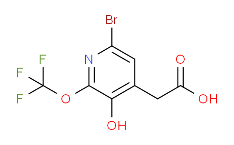 6-Bromo-3-hydroxy-2-(trifluoromethoxy)pyridine-4-acetic acid
