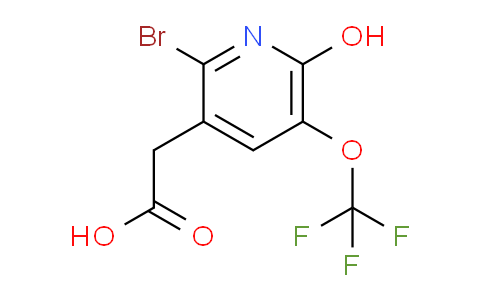 2-Bromo-6-hydroxy-5-(trifluoromethoxy)pyridine-3-acetic acid
