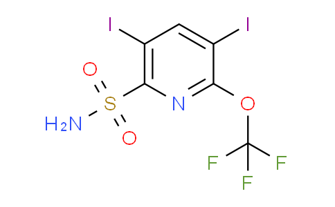 3,5-Diiodo-2-(trifluoromethoxy)pyridine-6-sulfonamide