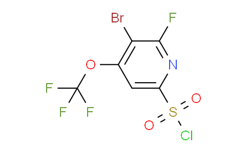 3-Bromo-2-fluoro-4-(trifluoromethoxy)pyridine-6-sulfonyl chloride