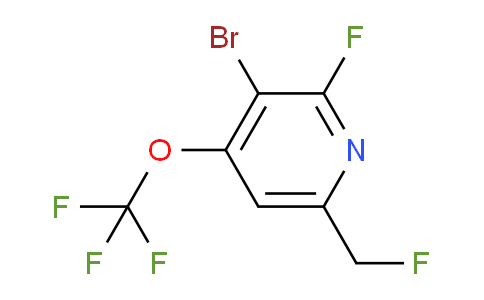 AM229007 | 1803988-65-9 | 3-Bromo-2-fluoro-6-(fluoromethyl)-4-(trifluoromethoxy)pyridine
