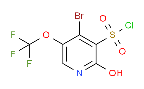 4-Bromo-2-hydroxy-5-(trifluoromethoxy)pyridine-3-sulfonyl chloride