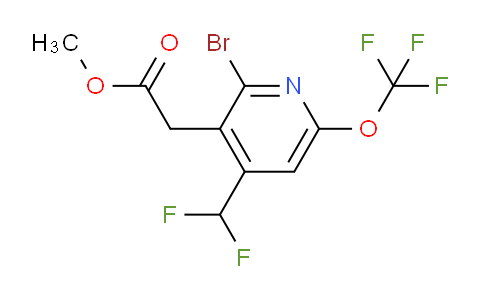 AM22909 | 1804363-34-5 | Methyl 2-bromo-4-(difluoromethyl)-6-(trifluoromethoxy)pyridine-3-acetate
