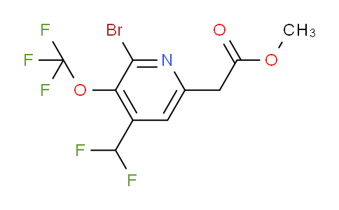 AM22910 | 1806078-28-3 | Methyl 2-bromo-4-(difluoromethyl)-3-(trifluoromethoxy)pyridine-6-acetate