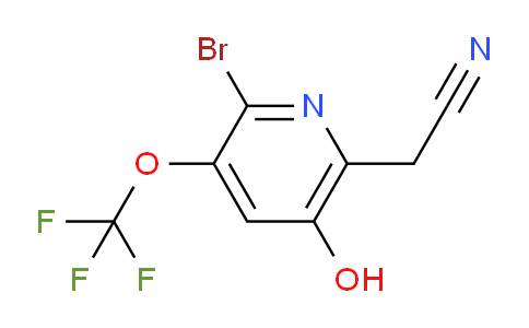AM229108 | 1806217-13-9 | 2-Bromo-5-hydroxy-3-(trifluoromethoxy)pyridine-6-acetonitrile