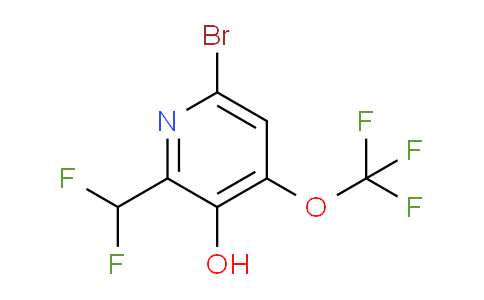 6-Bromo-2-(difluoromethyl)-3-hydroxy-4-(trifluoromethoxy)pyridine
