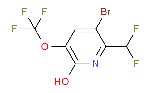 3-Bromo-2-(difluoromethyl)-6-hydroxy-5-(trifluoromethoxy)pyridine