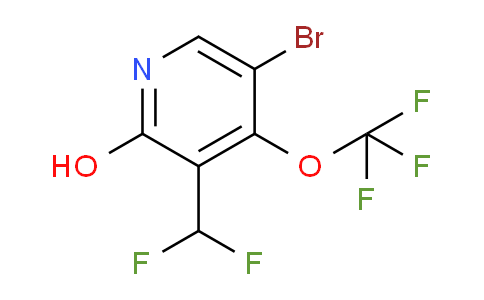 5-Bromo-3-(difluoromethyl)-2-hydroxy-4-(trifluoromethoxy)pyridine