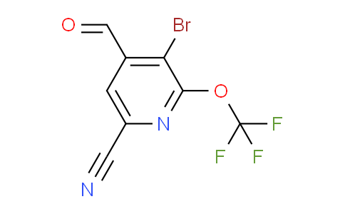 3-Bromo-6-cyano-2-(trifluoromethoxy)pyridine-4-carboxaldehyde