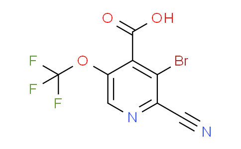 3-Bromo-2-cyano-5-(trifluoromethoxy)pyridine-4-carboxylic acid