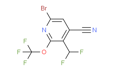 6-Bromo-4-cyano-3-(difluoromethyl)-2-(trifluoromethoxy)pyridine