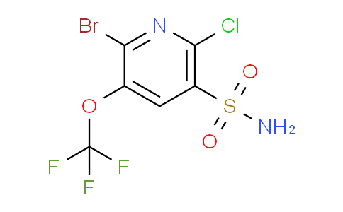 2-Bromo-6-chloro-3-(trifluoromethoxy)pyridine-5-sulfonamide