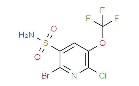 2-Bromo-6-chloro-5-(trifluoromethoxy)pyridine-3-sulfonamide