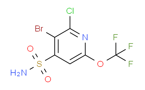 3-Bromo-2-chloro-6-(trifluoromethoxy)pyridine-4-sulfonamide