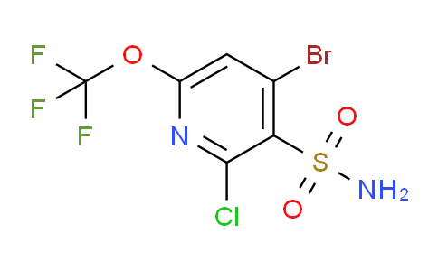 4-Bromo-2-chloro-6-(trifluoromethoxy)pyridine-3-sulfonamide