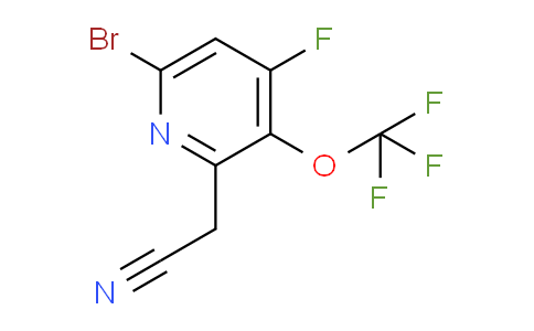 6-Bromo-4-fluoro-3-(trifluoromethoxy)pyridine-2-acetonitrile