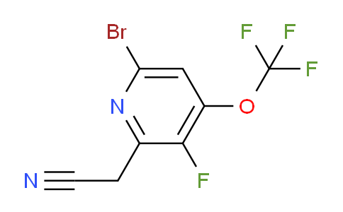 6-Bromo-3-fluoro-4-(trifluoromethoxy)pyridine-2-acetonitrile
