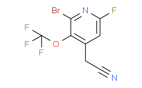 2-Bromo-6-fluoro-3-(trifluoromethoxy)pyridine-4-acetonitrile