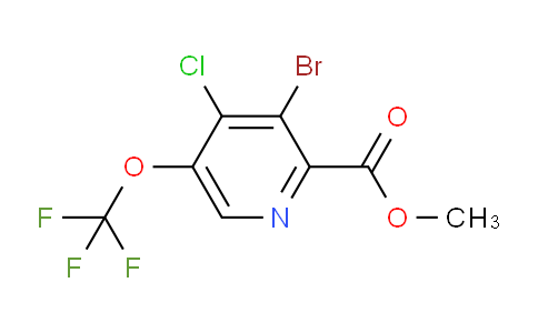 Methyl 3-bromo-4-chloro-5-(trifluoromethoxy)pyridine-2-carboxylate