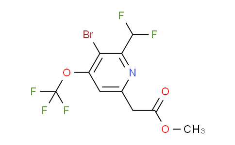 AM22924 | 1806237-99-9 | Methyl 3-bromo-2-(difluoromethyl)-4-(trifluoromethoxy)pyridine-6-acetate