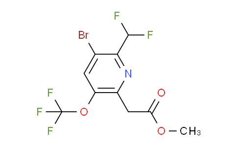 AM22930 | 1804729-58-5 | Methyl 3-bromo-2-(difluoromethyl)-5-(trifluoromethoxy)pyridine-6-acetate