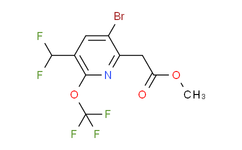 AM22932 | 1804752-23-5 | Methyl 3-bromo-5-(difluoromethyl)-6-(trifluoromethoxy)pyridine-2-acetate