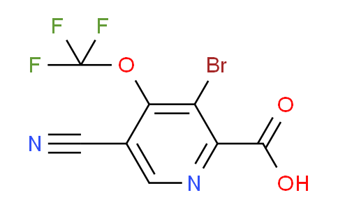 3-Bromo-5-cyano-4-(trifluoromethoxy)pyridine-2-carboxylic acid