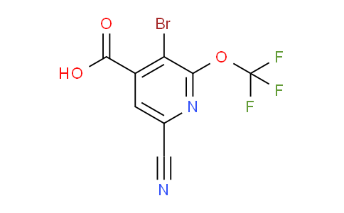 3-Bromo-6-cyano-2-(trifluoromethoxy)pyridine-4-carboxylic acid