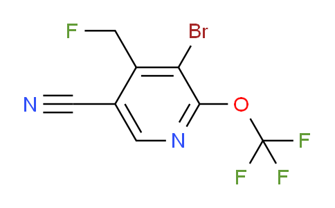 3-Bromo-5-cyano-4-(fluoromethyl)-2-(trifluoromethoxy)pyridine