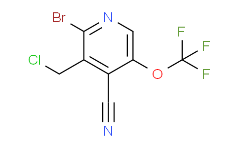 2-Bromo-3-(chloromethyl)-4-cyano-5-(trifluoromethoxy)pyridine