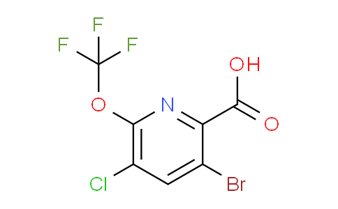 3-Bromo-5-chloro-6-(trifluoromethoxy)pyridine-2-carboxylic acid