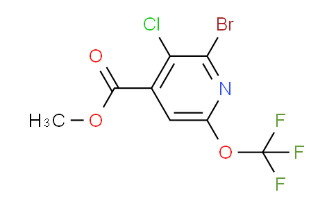 Methyl 2-bromo-3-chloro-6-(trifluoromethoxy)pyridine-4-carboxylate