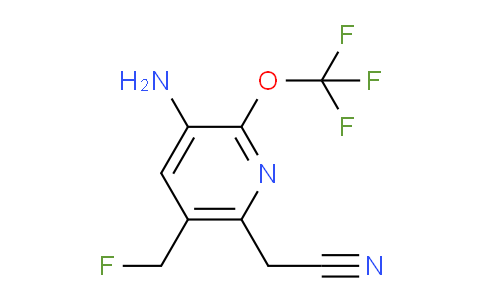 3-Amino-5-(fluoromethyl)-2-(trifluoromethoxy)pyridine-6-acetonitrile