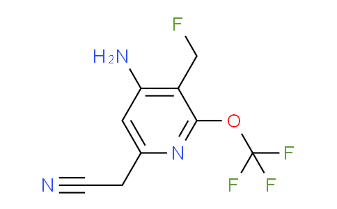4-Amino-3-(fluoromethyl)-2-(trifluoromethoxy)pyridine-6-acetonitrile