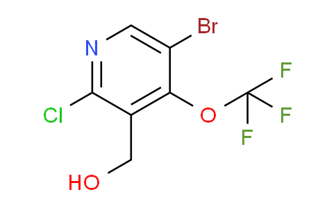 5-Bromo-2-chloro-4-(trifluoromethoxy)pyridine-3-methanol