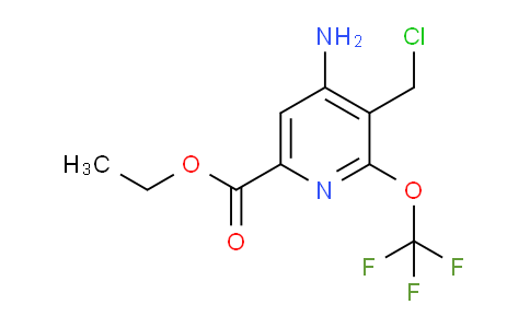 Ethyl 4-amino-3-(chloromethyl)-2-(trifluoromethoxy)pyridine-6-carboxylate