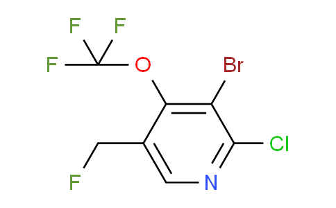3-Bromo-2-chloro-5-(fluoromethyl)-4-(trifluoromethoxy)pyridine
