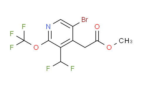 Methyl 5-bromo-3-(difluoromethyl)-2-(trifluoromethoxy)pyridine-4-acetate