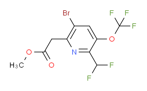 AM22943 | 1804752-38-2 | Methyl 5-bromo-2-(difluoromethyl)-3-(trifluoromethoxy)pyridine-6-acetate