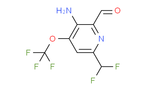 3-Amino-6-(difluoromethyl)-4-(trifluoromethoxy)pyridine-2-carboxaldehyde