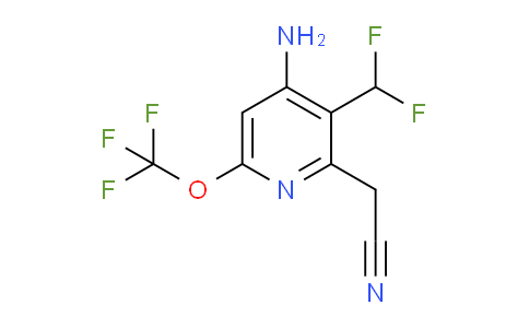 4-Amino-3-(difluoromethyl)-6-(trifluoromethoxy)pyridine-2-acetonitrile