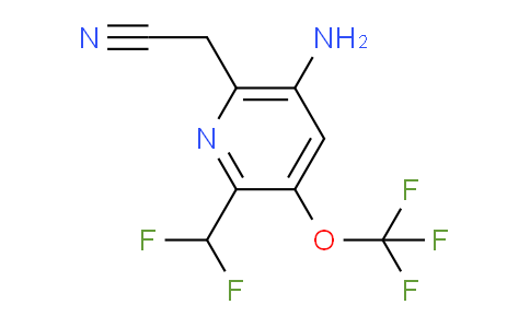 AM229438 | 1804392-17-3 | 5-Amino-2-(difluoromethyl)-3-(trifluoromethoxy)pyridine-6-acetonitrile