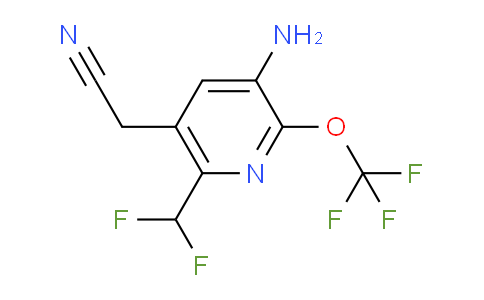 3-Amino-6-(difluoromethyl)-2-(trifluoromethoxy)pyridine-5-acetonitrile