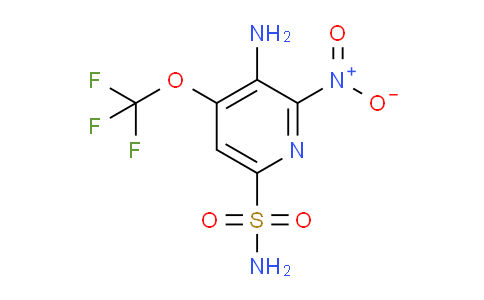3-Amino-2-nitro-4-(trifluoromethoxy)pyridine-6-sulfonamide
